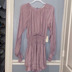 lilac long sleeved romper